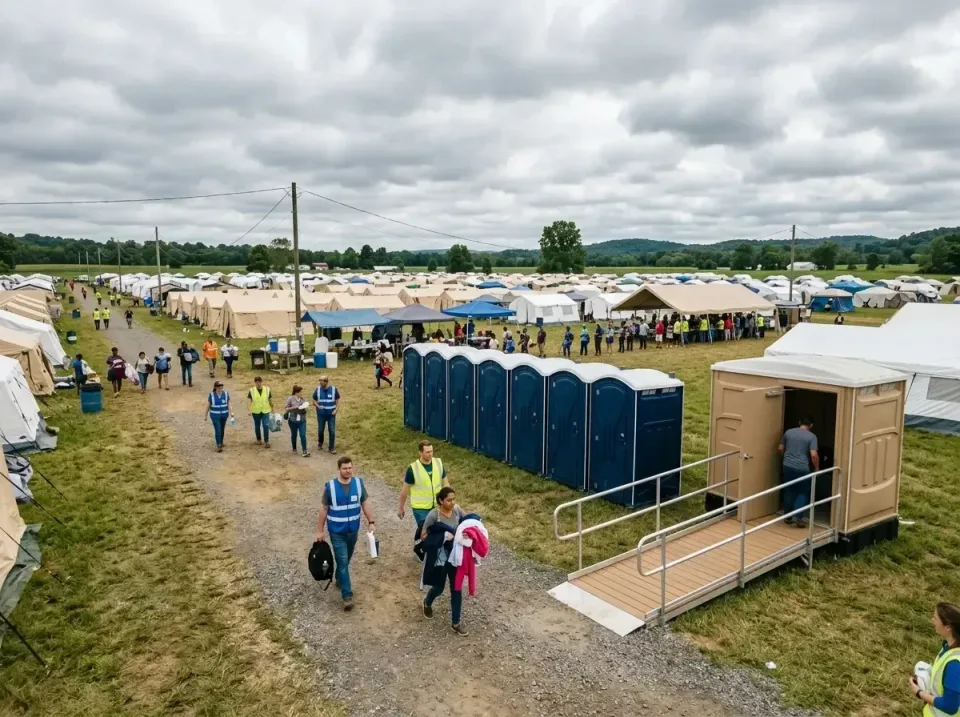 disaster-relief-camp-restrooms-010 — frequently asked questions, Dumpster & Portable Bathrooms Rental in Ranson, WV